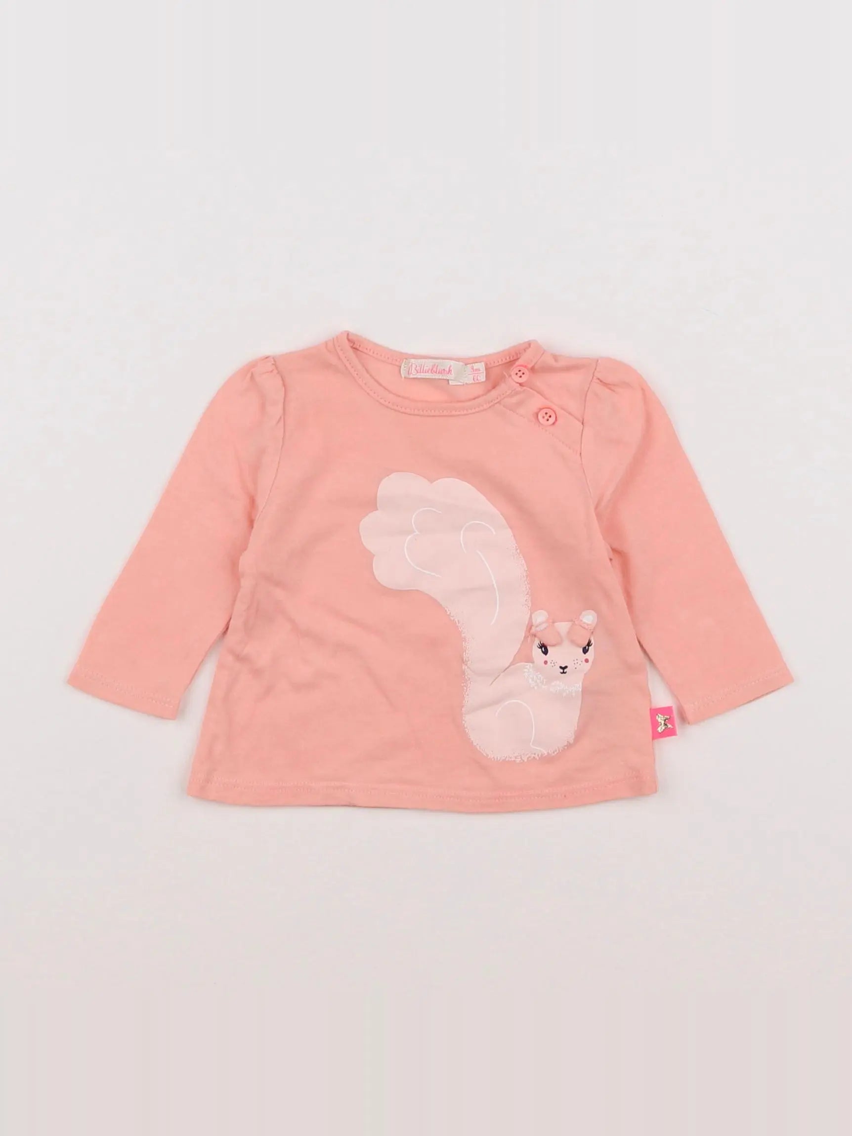 Billie Blush - tee-shirt rose - 3 mois