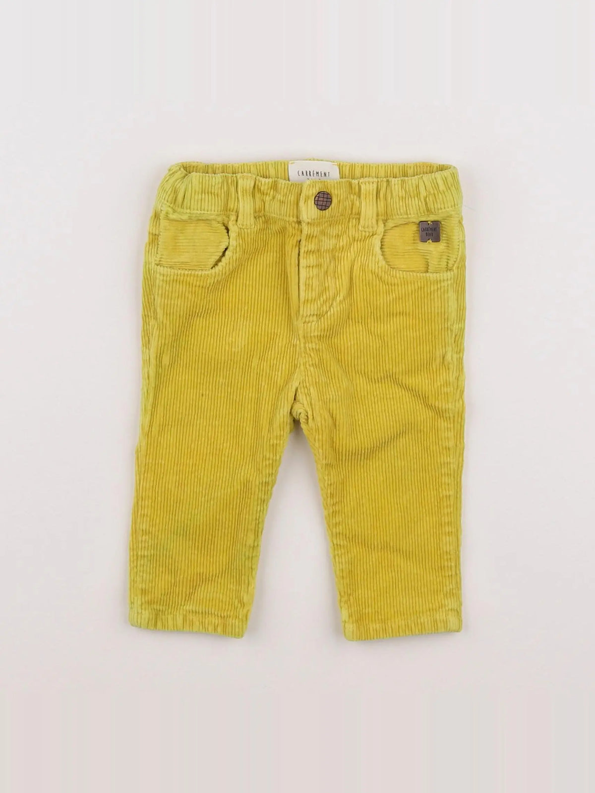 Carrément Beau - pantalon jaune - 6 mois