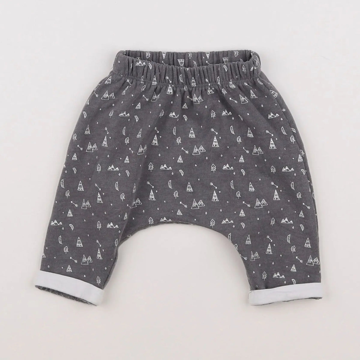 Vertbaudet - pantalon gris - 3 mois