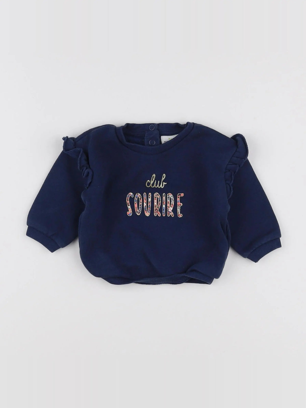 Tape à l'oeil - sweat bleu - 3 mois