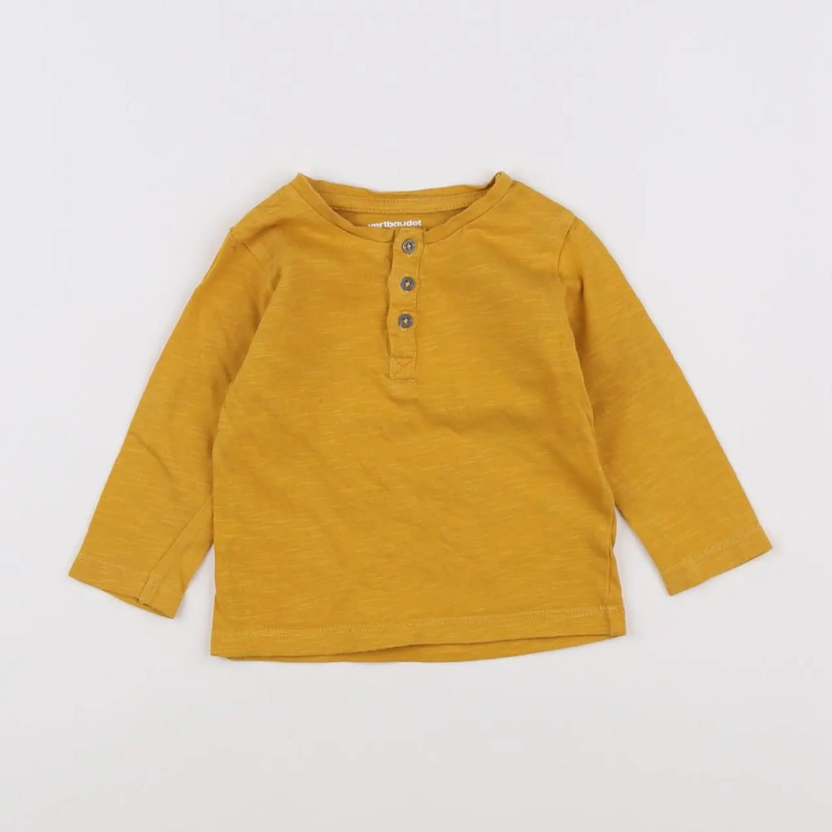 Vertbaudet - tee-shirt jaune - 6 mois