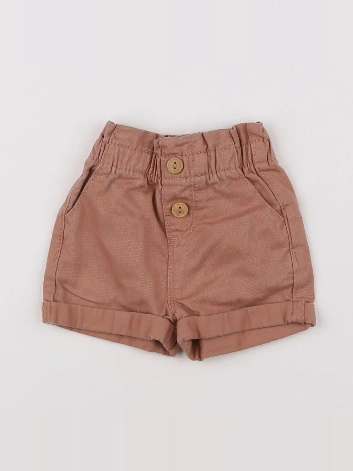 Vertbaudet - short marron - 3 mois