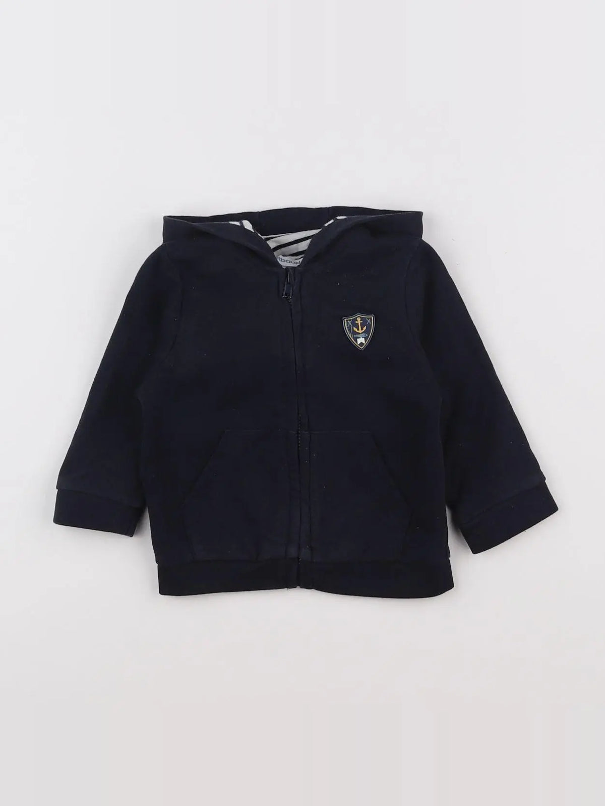 Vertbaudet - sweat bleu - 9 mois