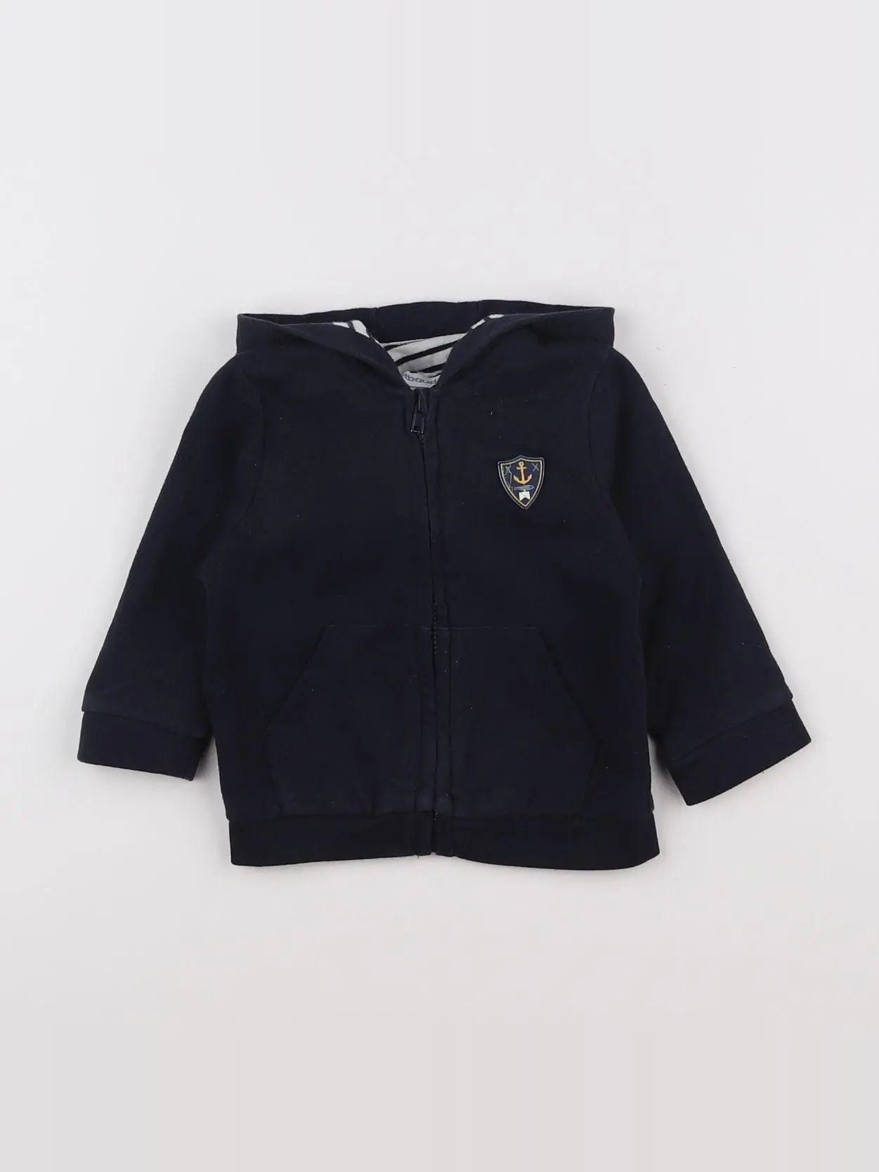 Vertbaudet - sweat bleu - 9 mois