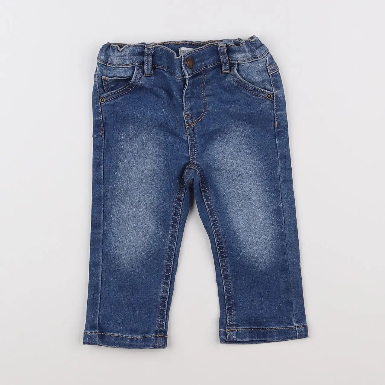 Vertbaudet - jean bleu - 9 mois