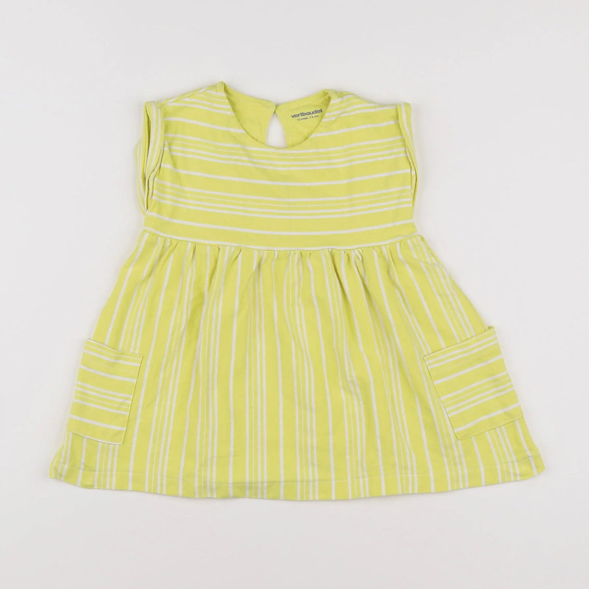 Vertbaudet - robe jaune - 12 mois