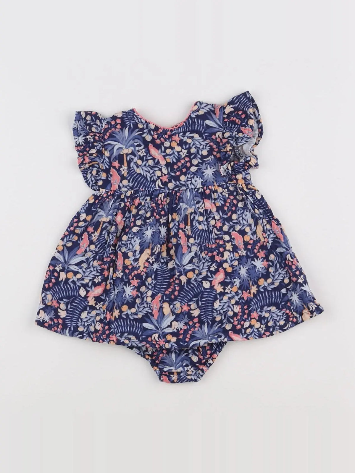 Tape à l'oeil - robe bleu, rose - 3 mois