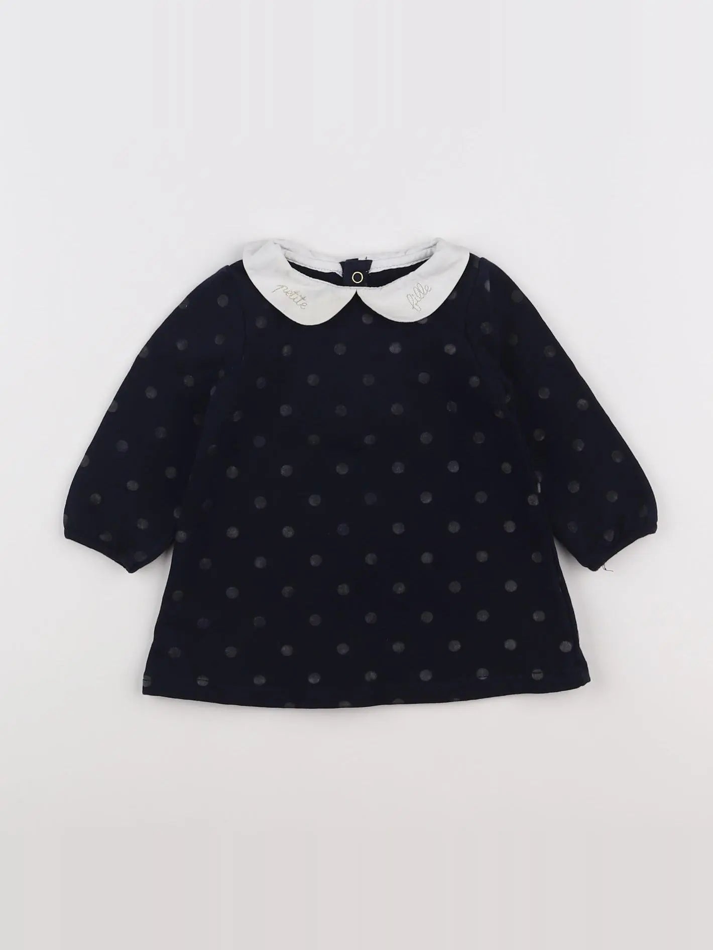 Jacadi - robe bleu, blanc - 12 mois
