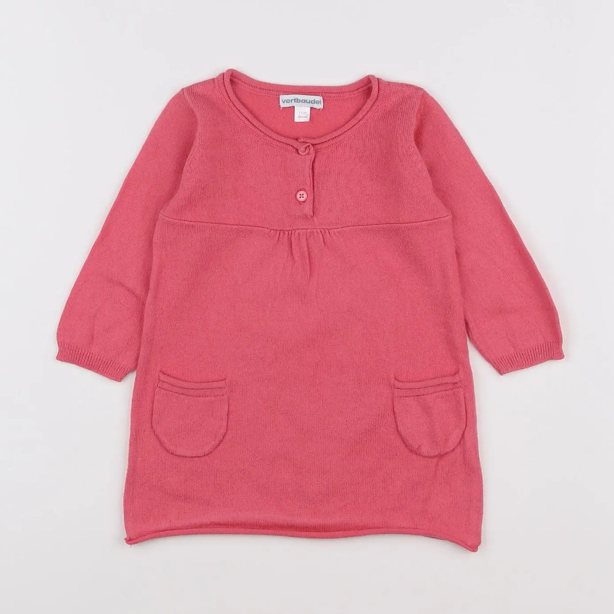Vertbaudet - robe rose - 9 mois