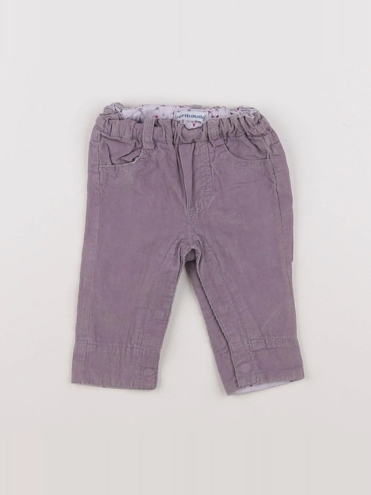 Vertbaudet - pantalon violet - 1 mois