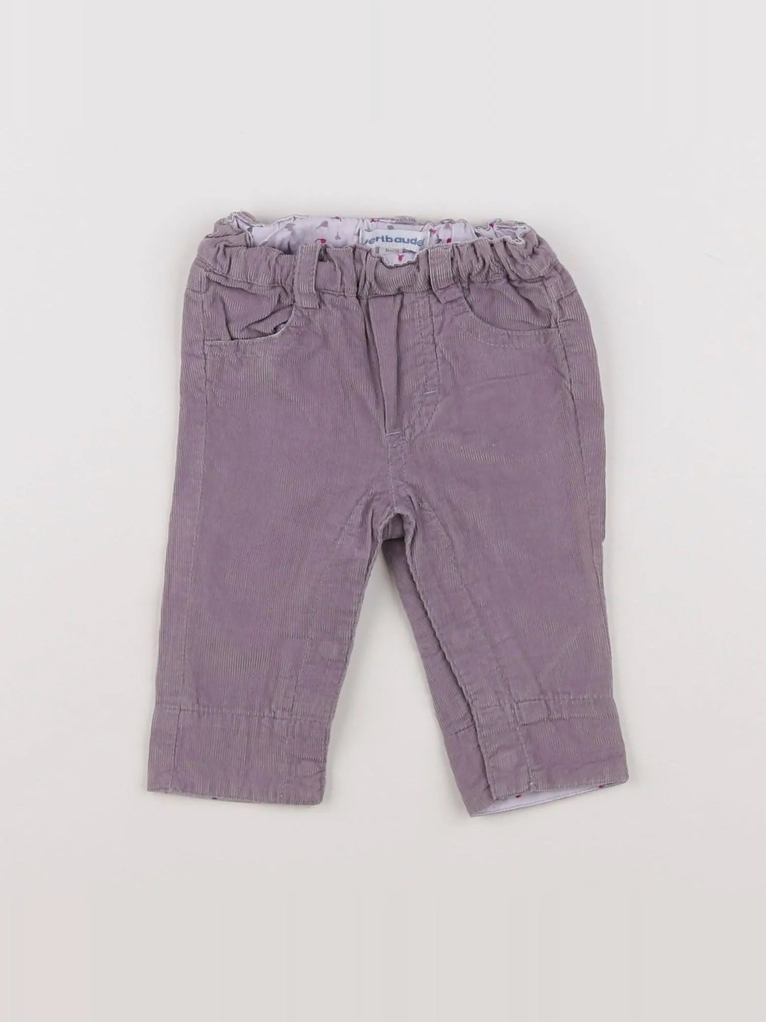 Vertbaudet - pantalon violet - 1 mois