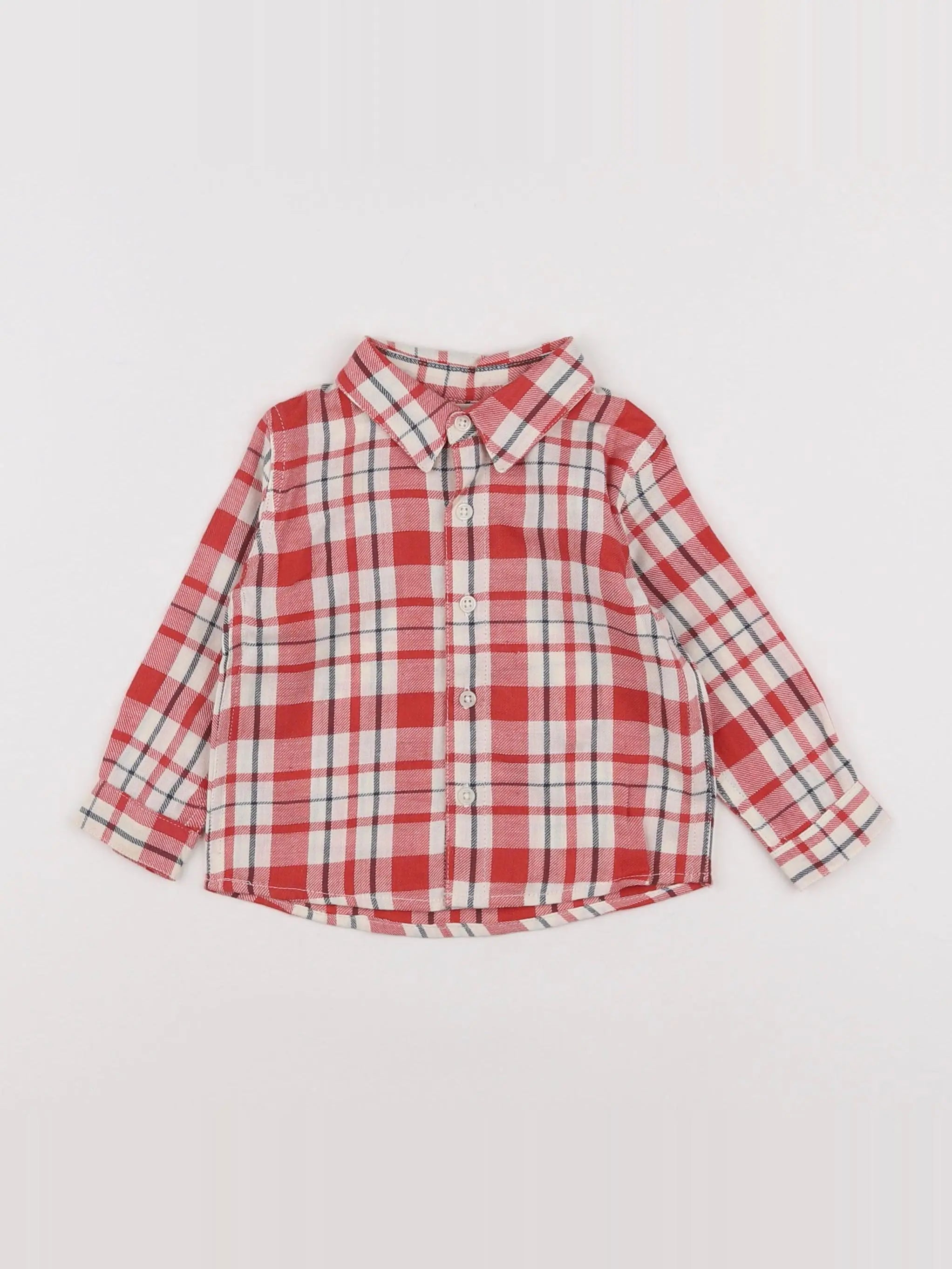 Gocco - chemise rouge - 6/9 mois