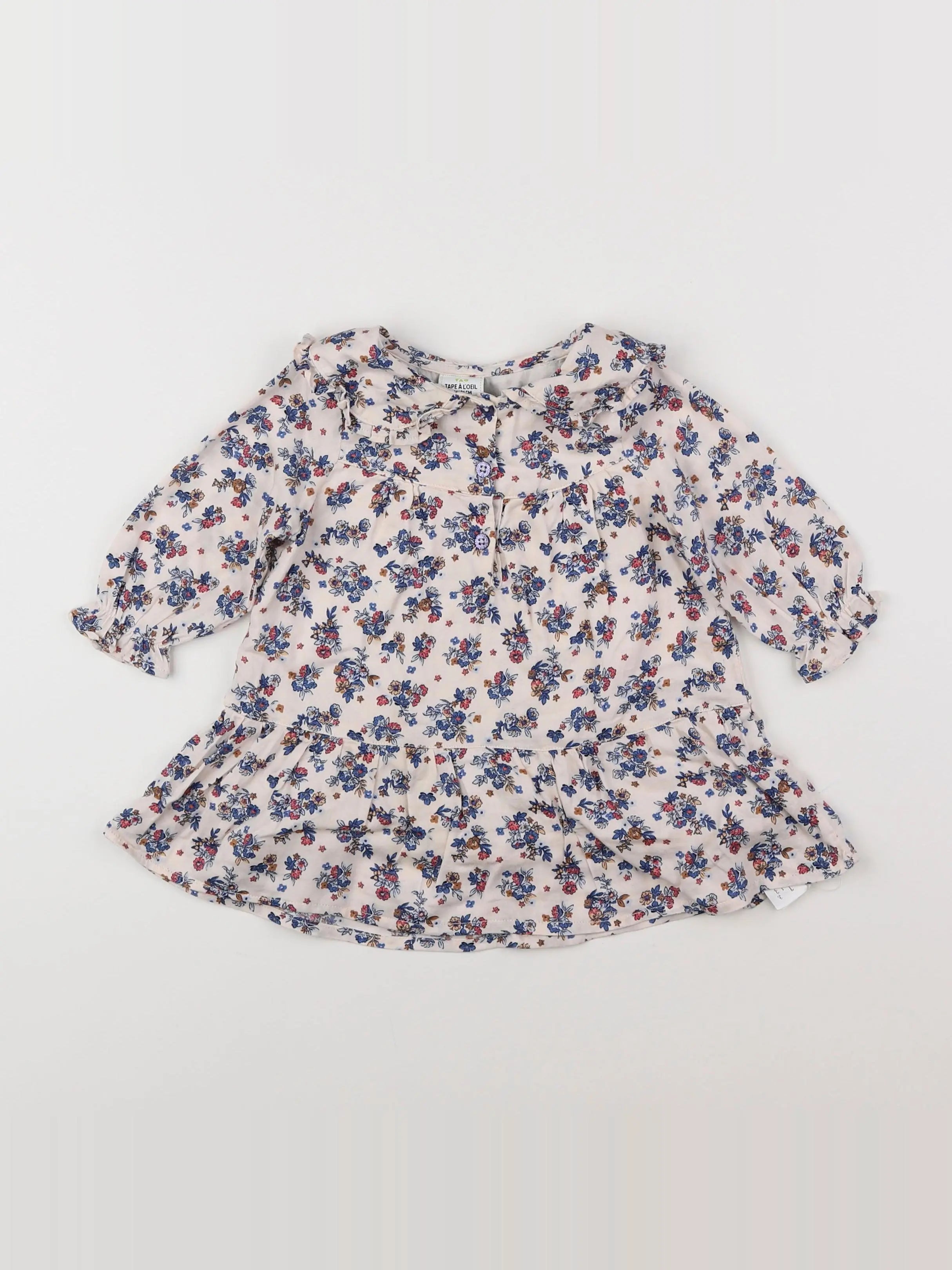 Tape à l'oeil - robe blanc, multicolore - 9 mois