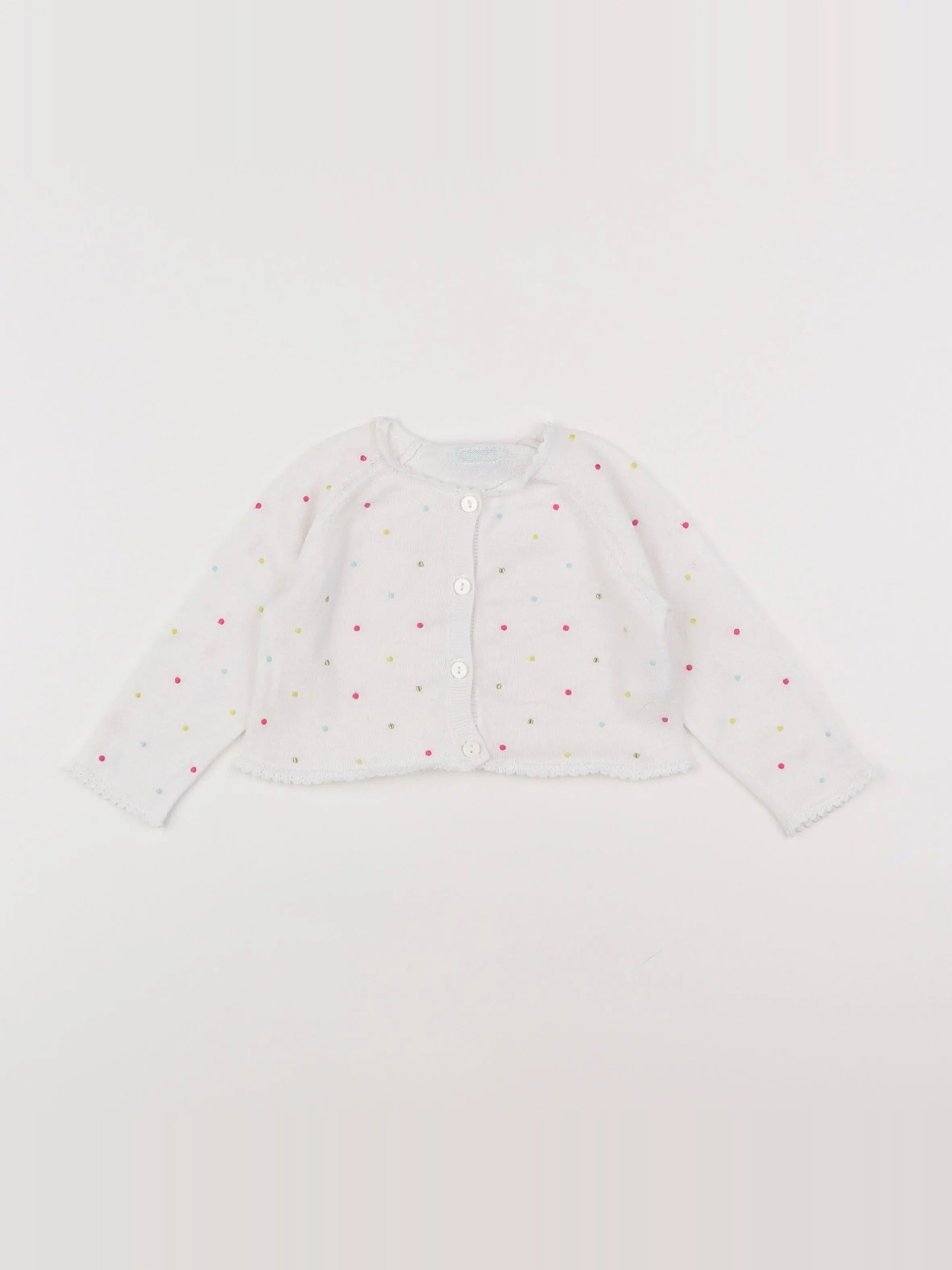 Catimini - gilet blanc, multicolore - 12 mois