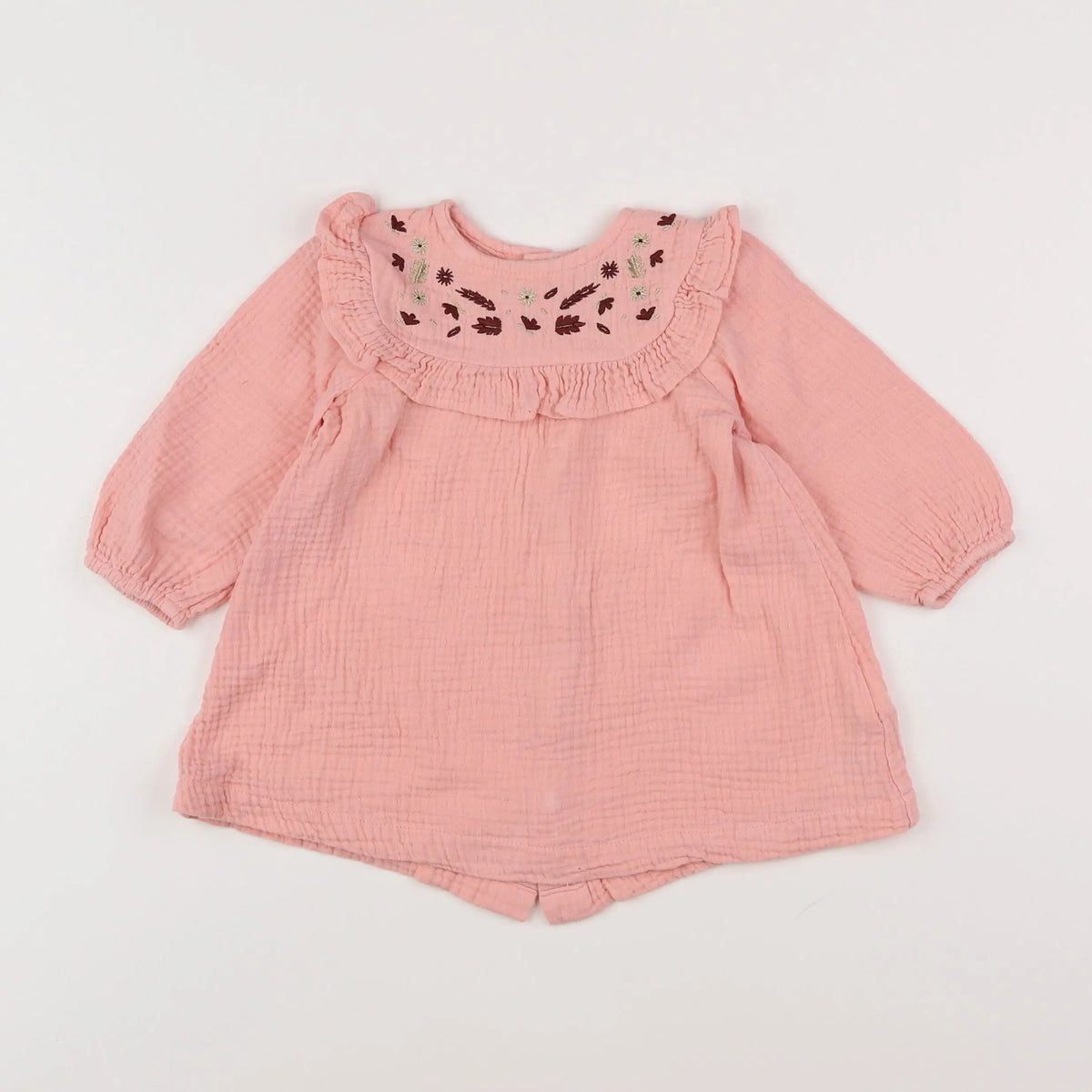Vertbaudet - robe rose - 12 mois
