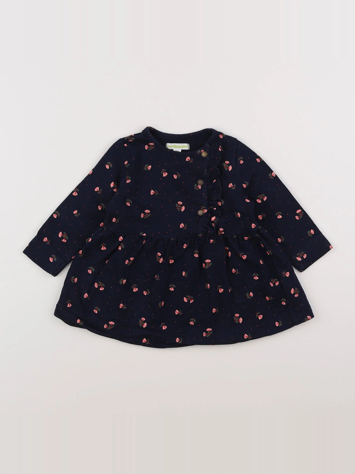 Vertbaudet - robe bleu - 12 mois