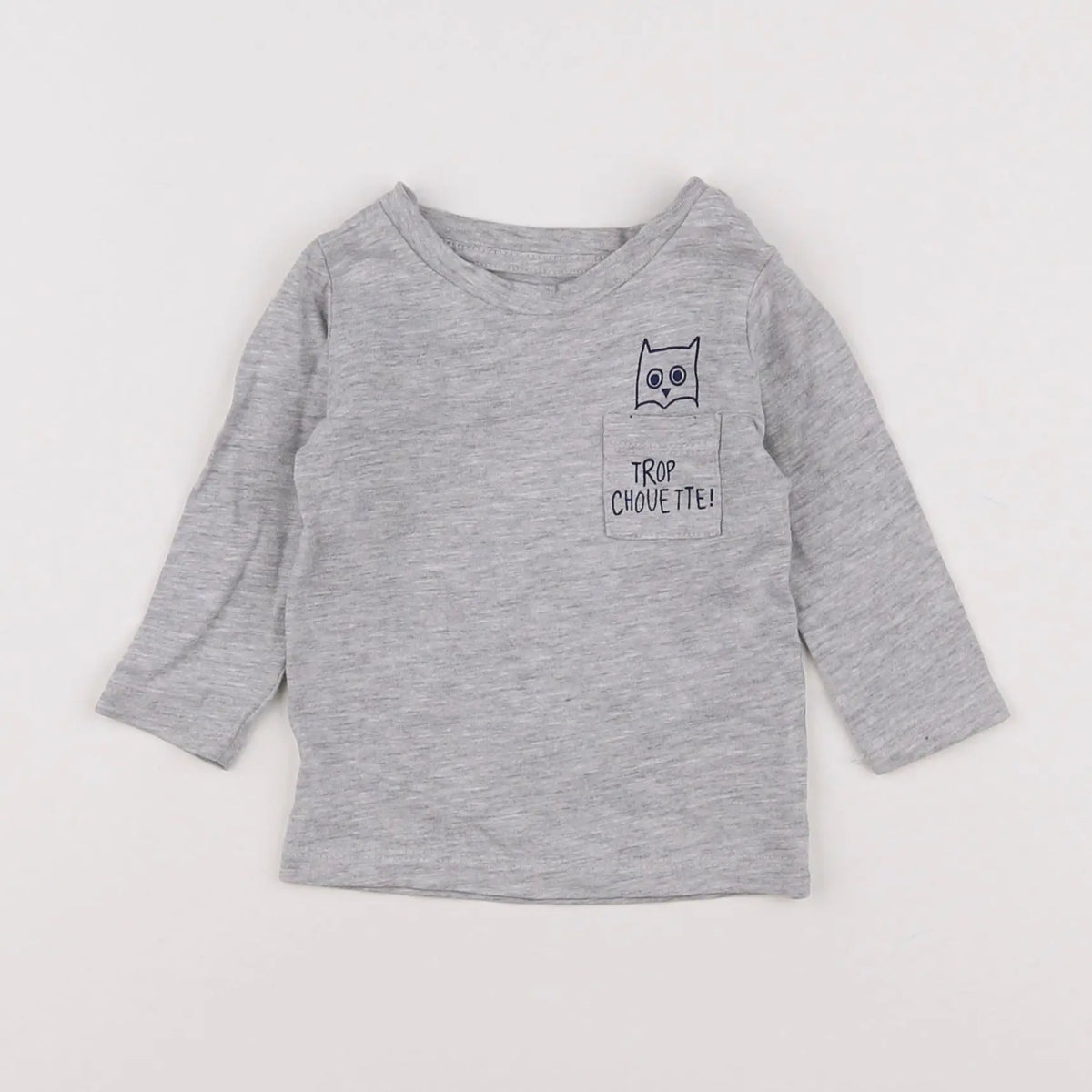 Vertbaudet - tee-shirt gris - 3 mois