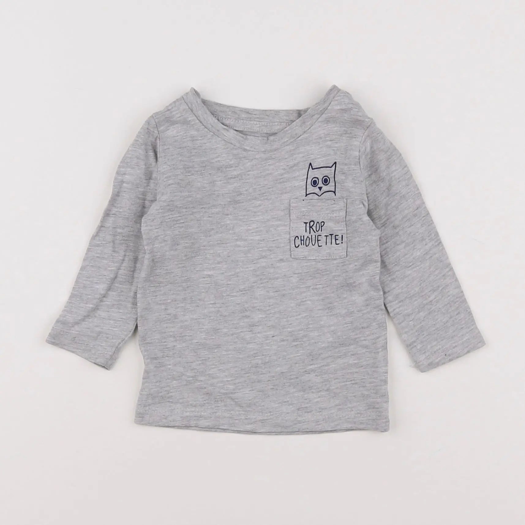Vertbaudet - tee-shirt gris - 3 mois