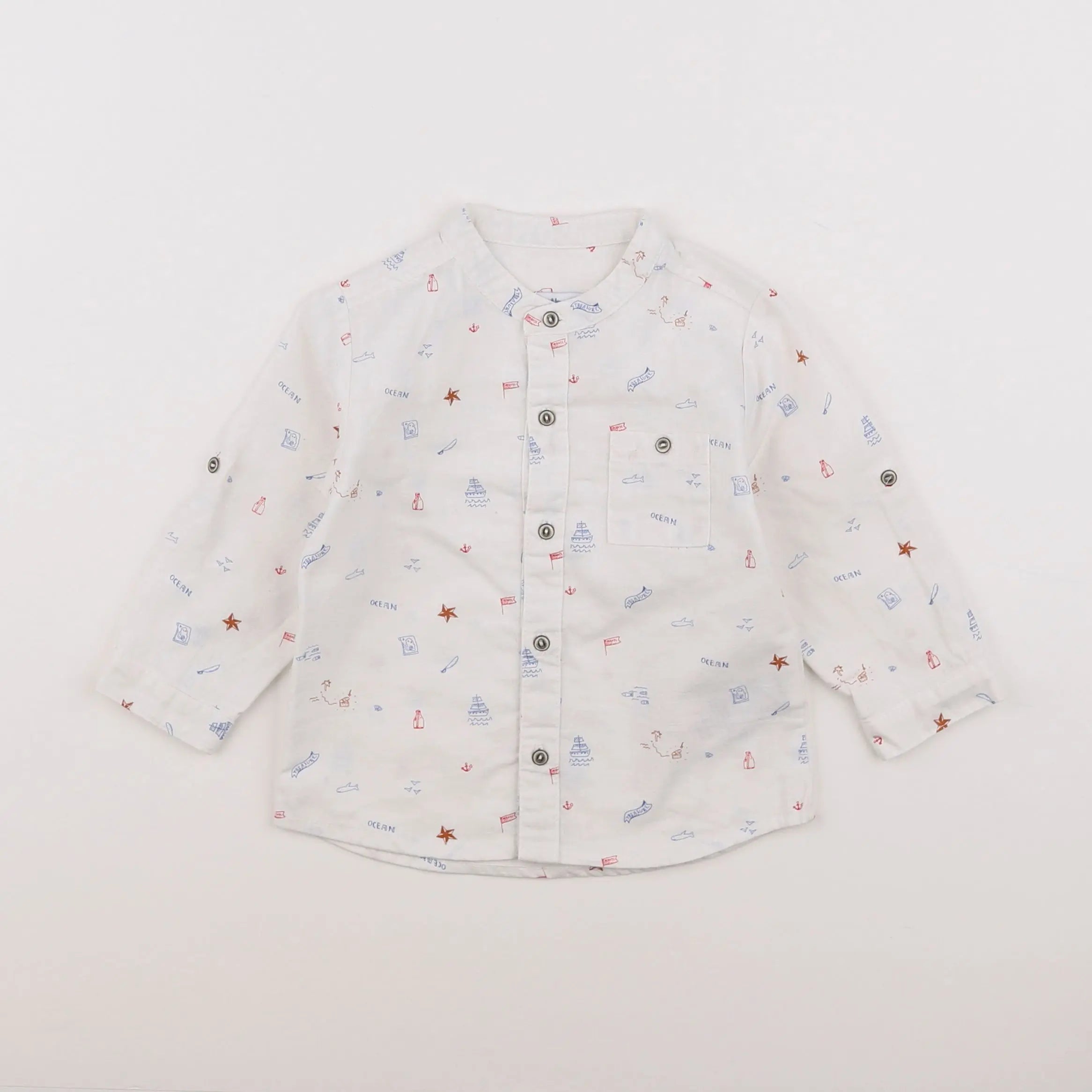 Vertbaudet - chemise blanc - 12 mois