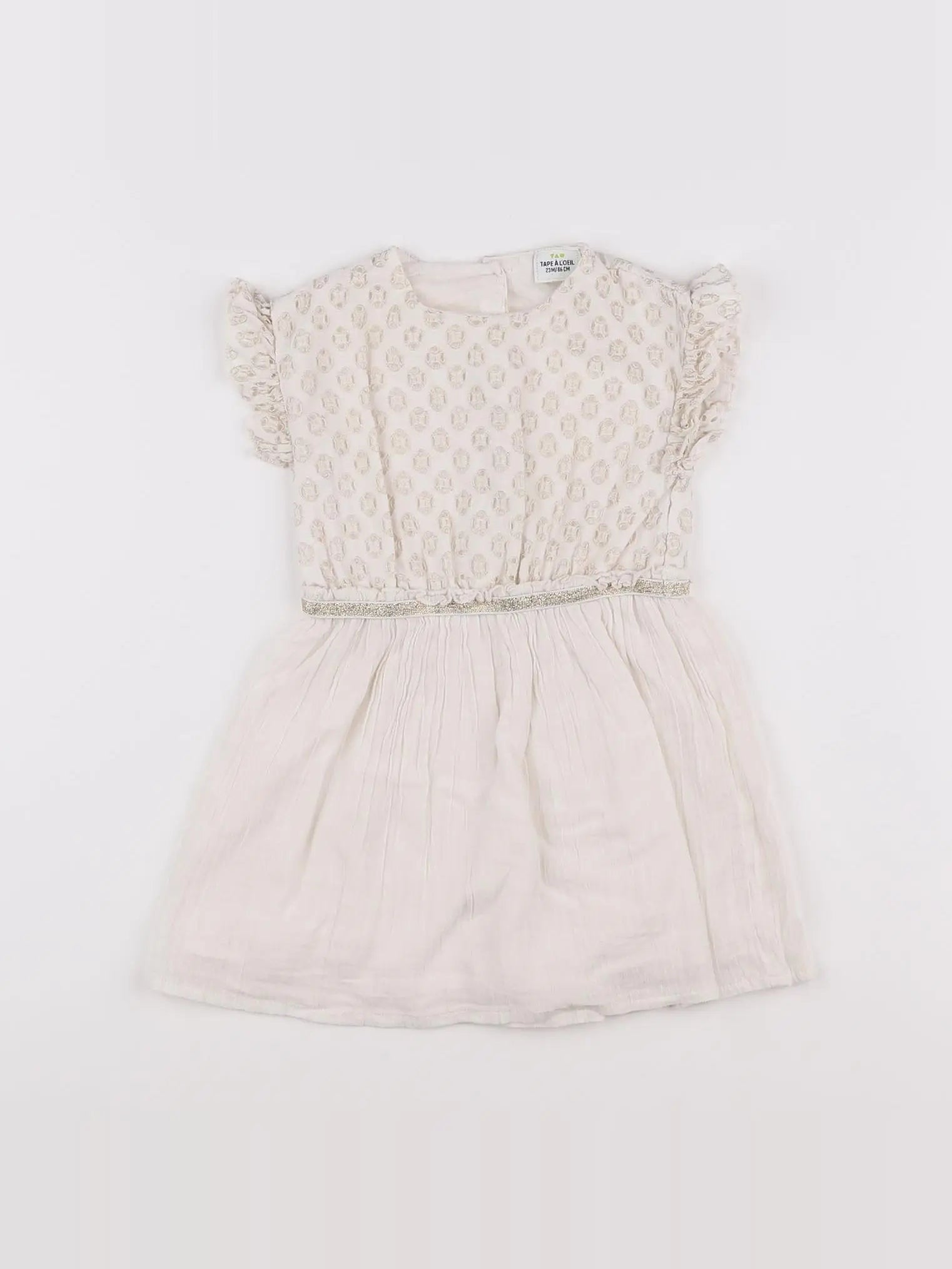 Tape à l'oeil - robe beige - 2 ans