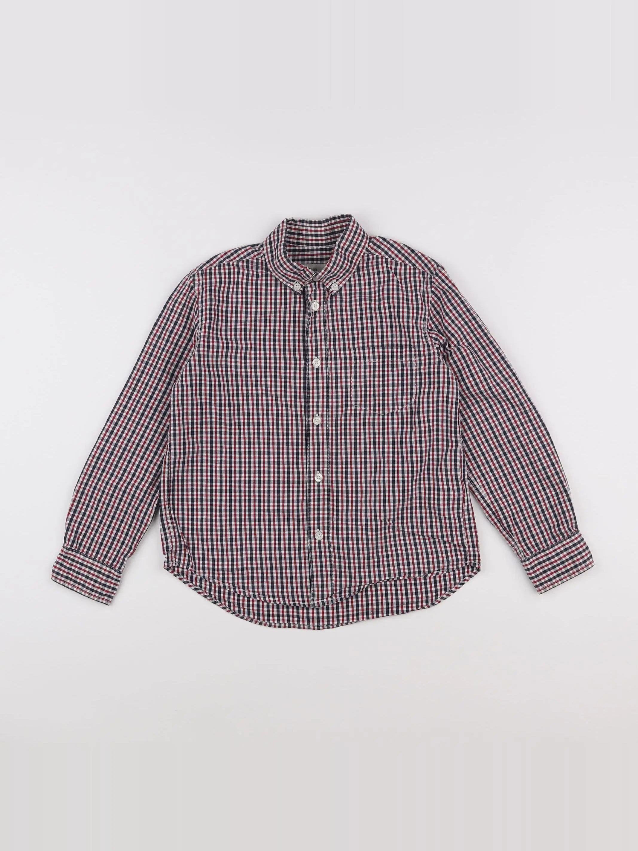 Cyrillus - chemise rouge - 8 ans