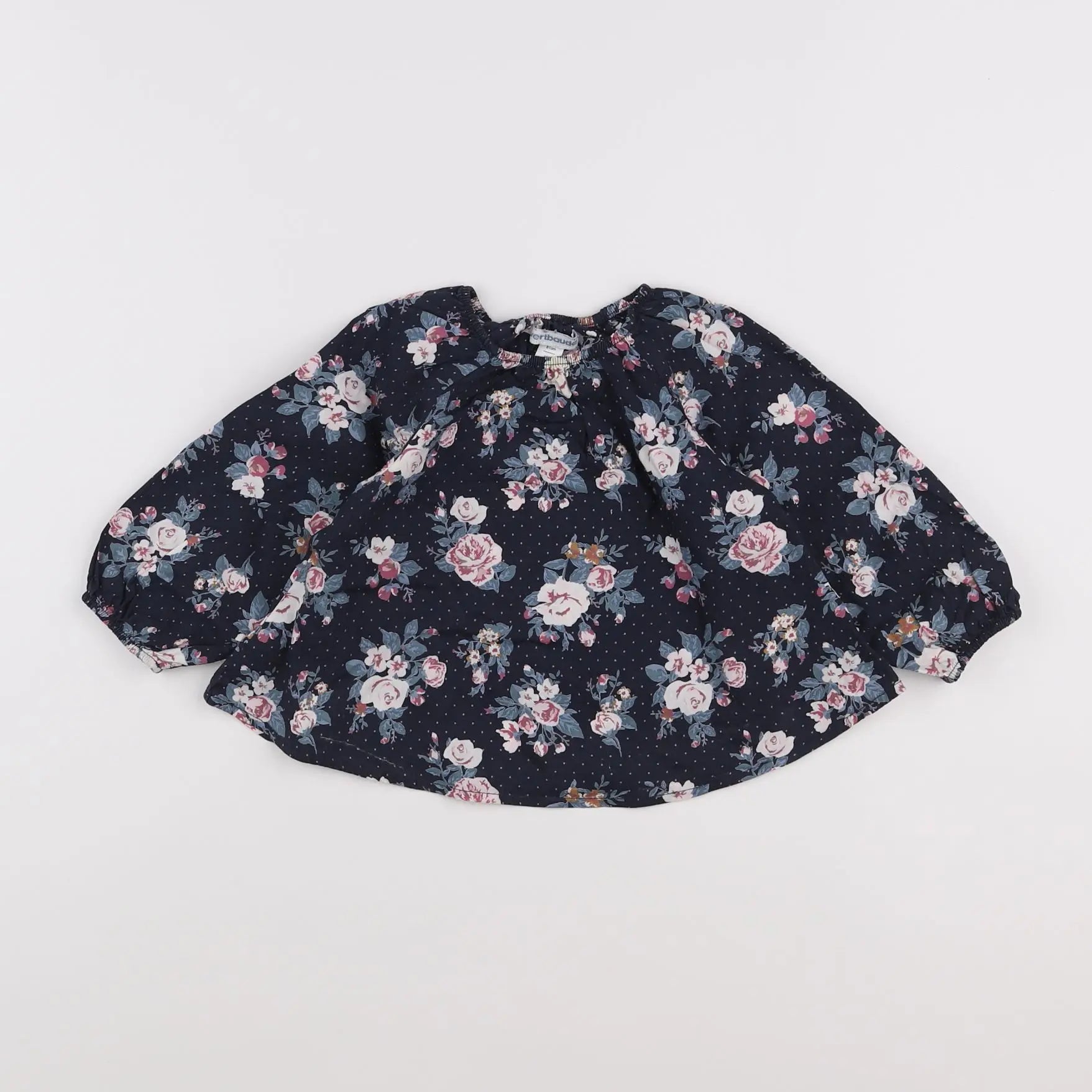 Vertbaudet - blouse bleu - 18 mois