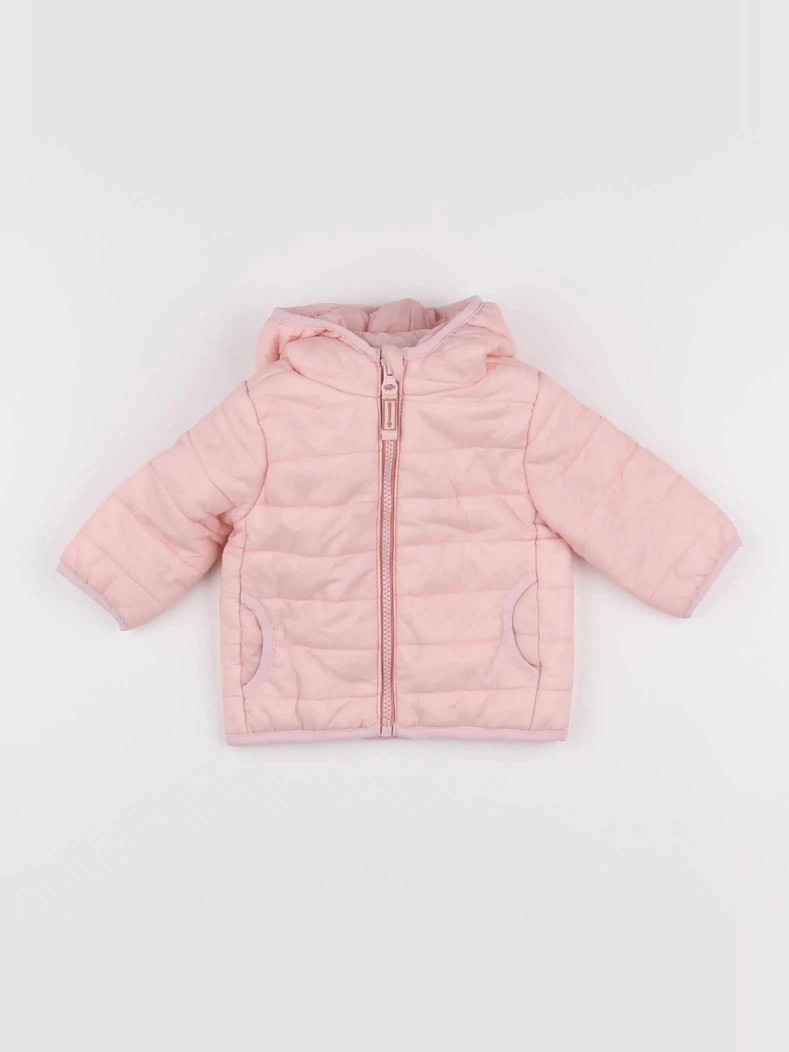 Vertbaudet - doudoune rose - 3 mois