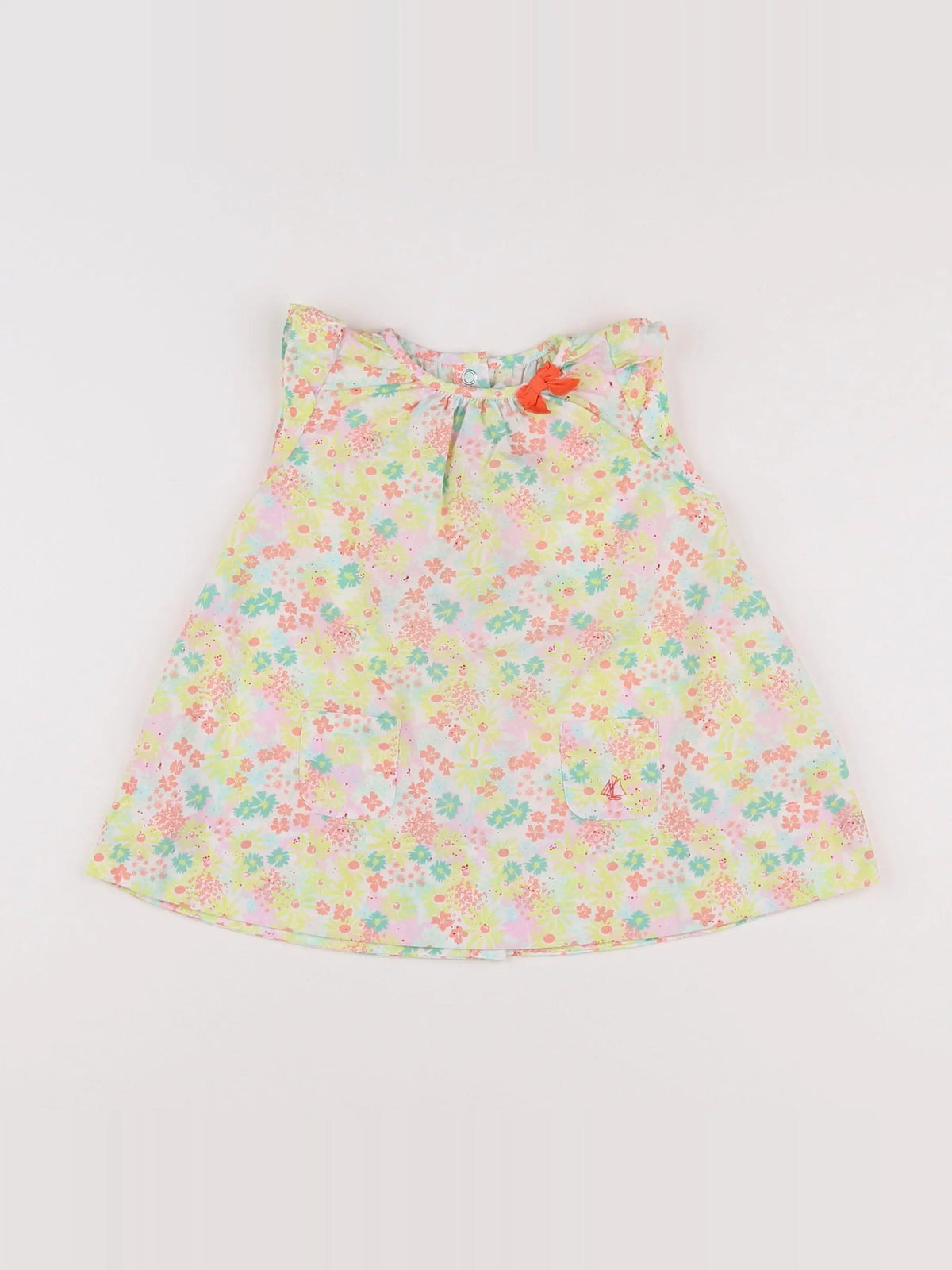 Petit Bateau - robe multicolore - 6 mois