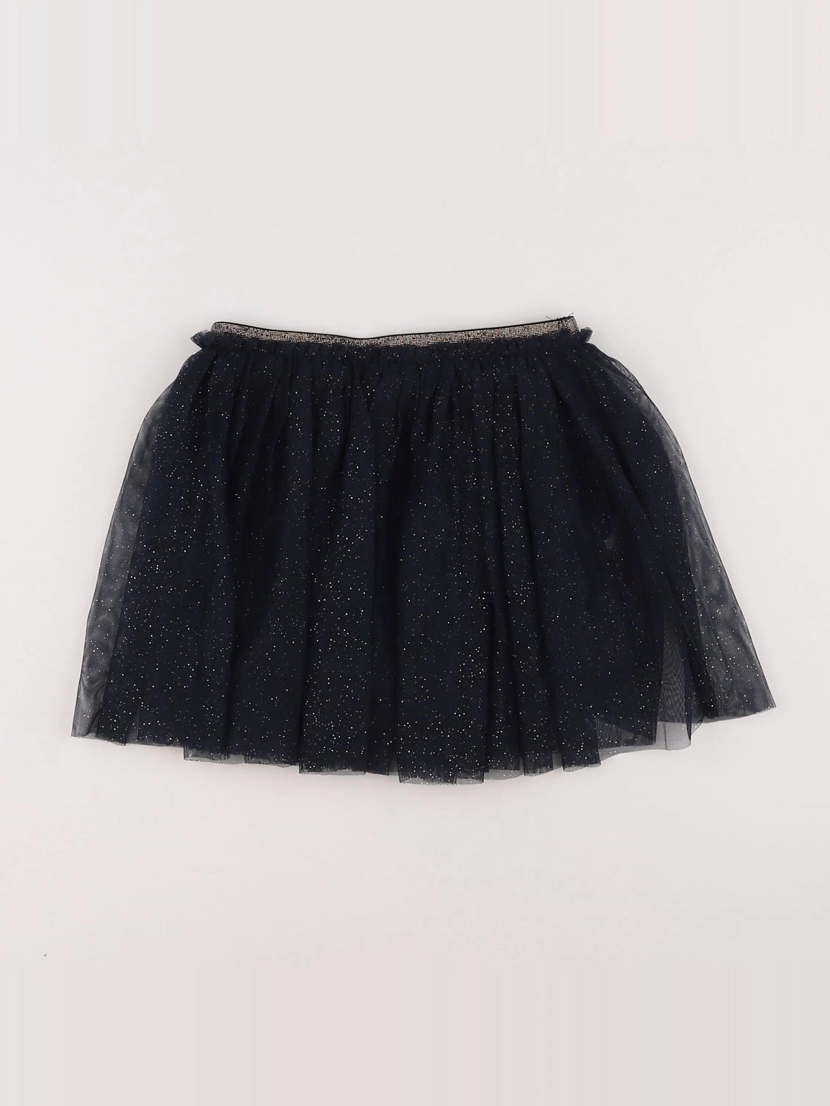 Monoprix - jupe bleu, argent - 3 ans