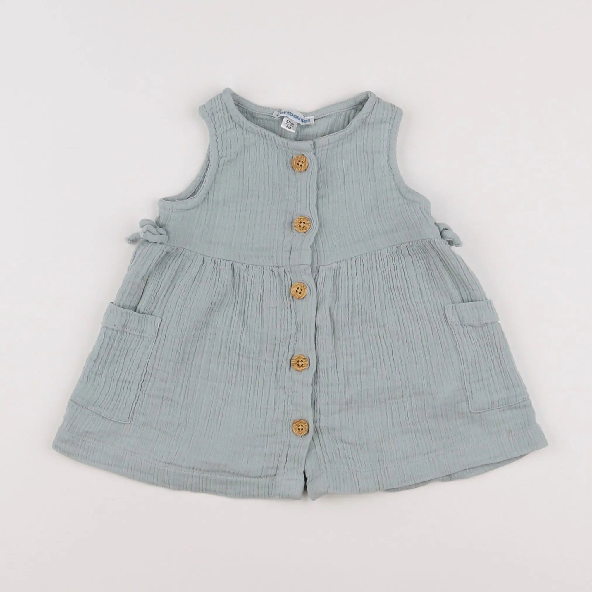Vertbaudet - robe vert - 6 mois
