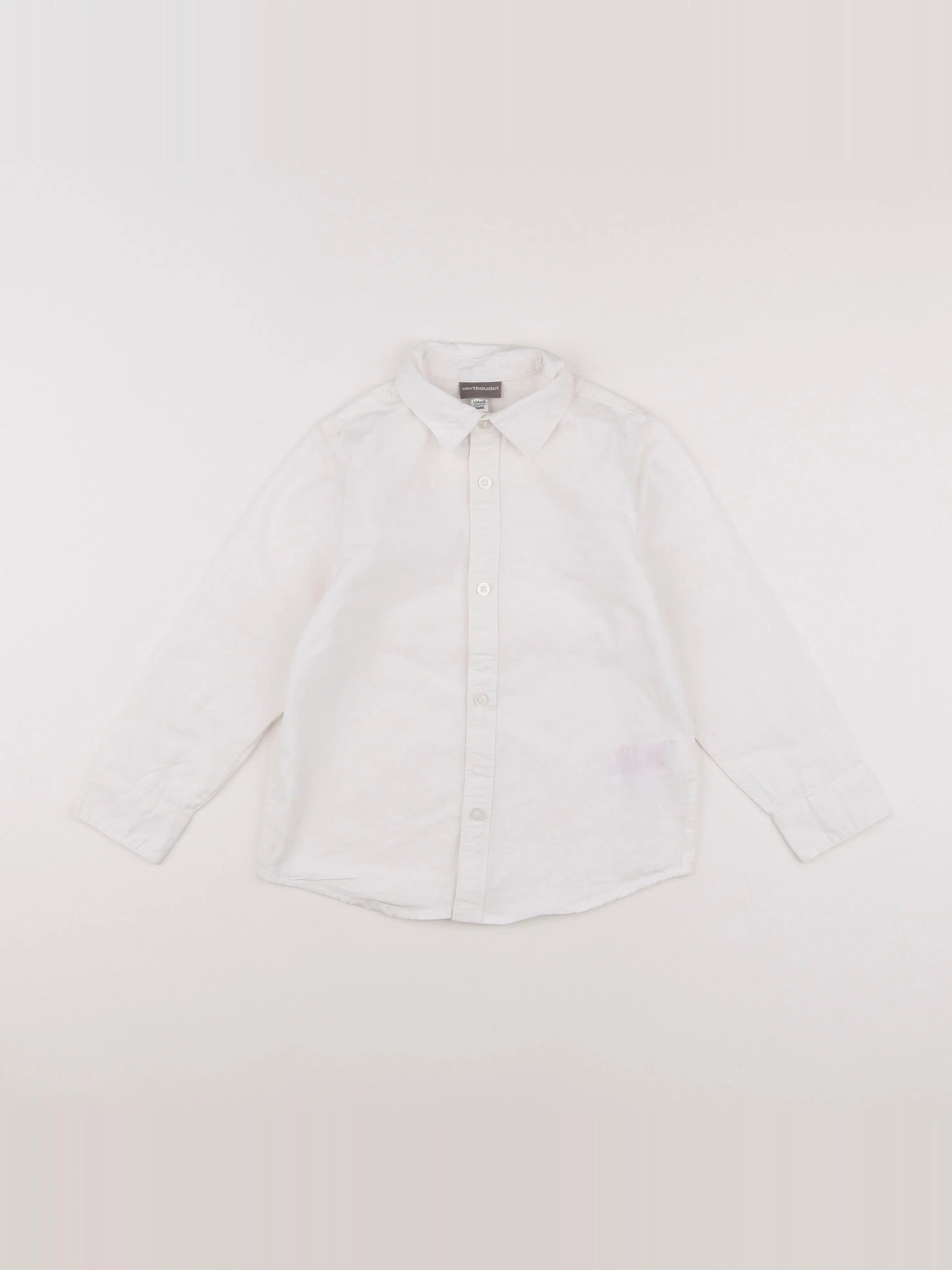 Vertbaudet - chemise blanc - 4 ans
