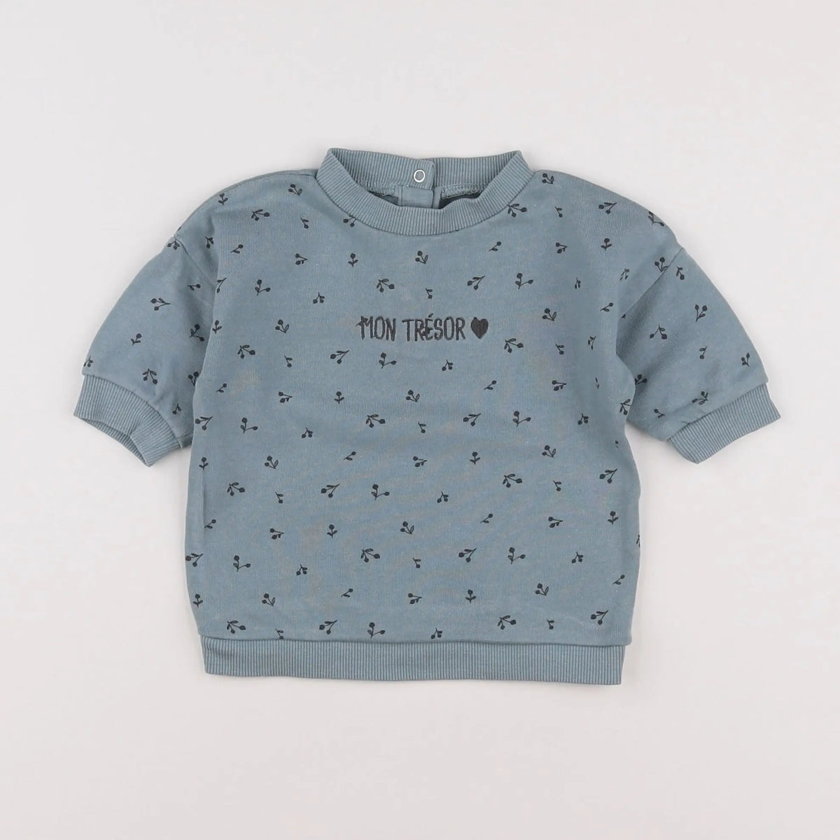 Vertbaudet - sweat vert - 3 mois