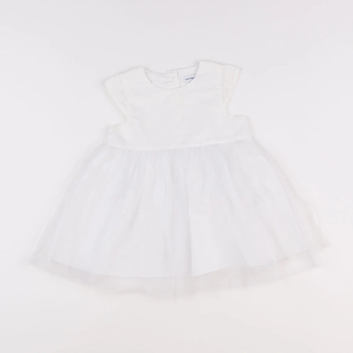 Vertbaudet - robe blanc - 18 mois