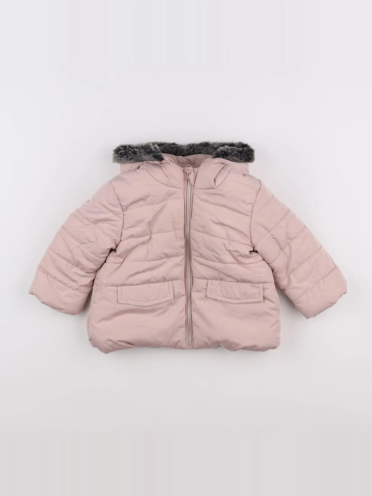 Boutchou - doudoune rose - 12 mois