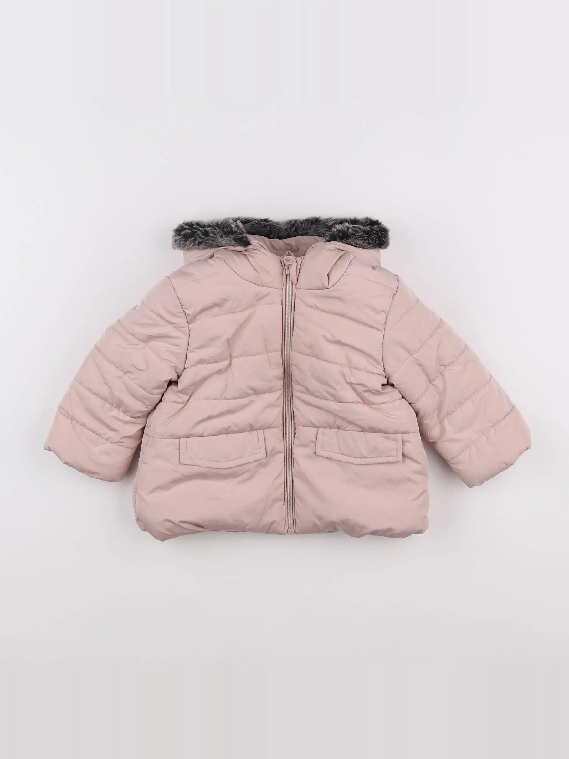 Boutchou - doudoune rose - 12 mois