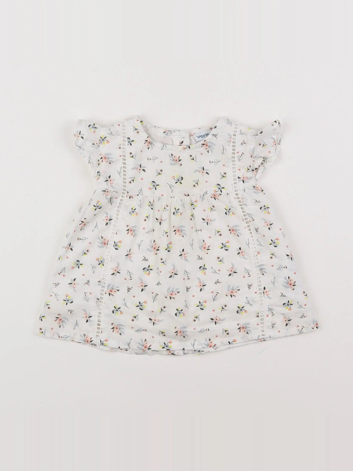 Vertbaudet - blouse blanc - 6 mois