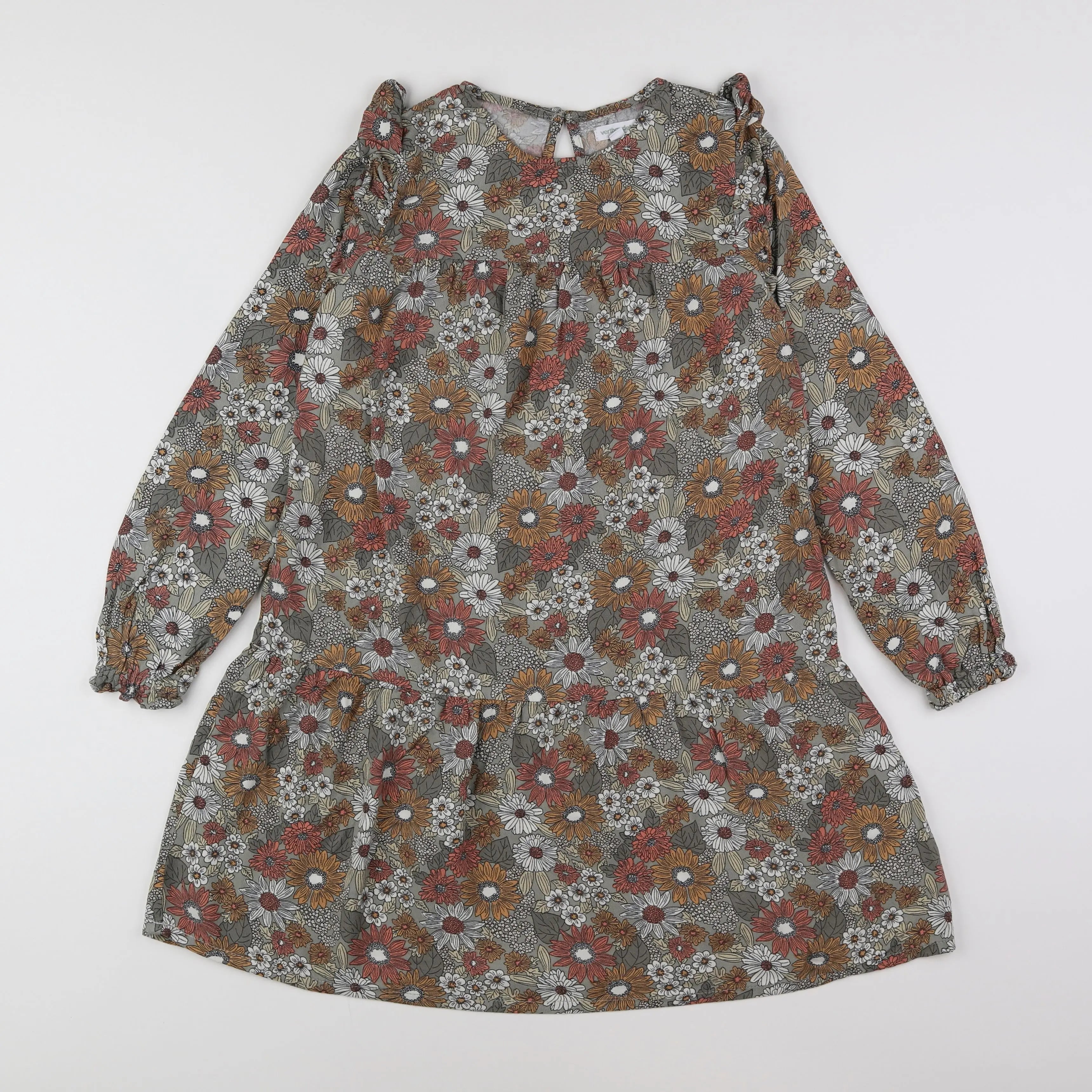 Vertbaudet - robe vert - 10 ans