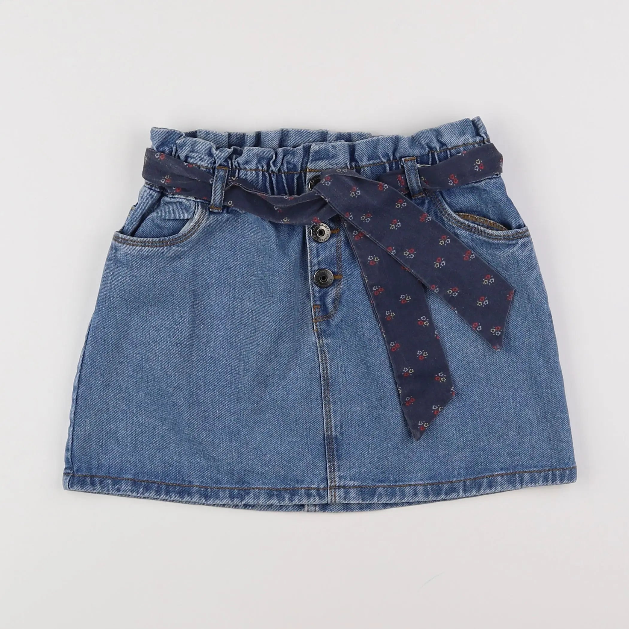 Vertbaudet - jupe bleu - 10 ans