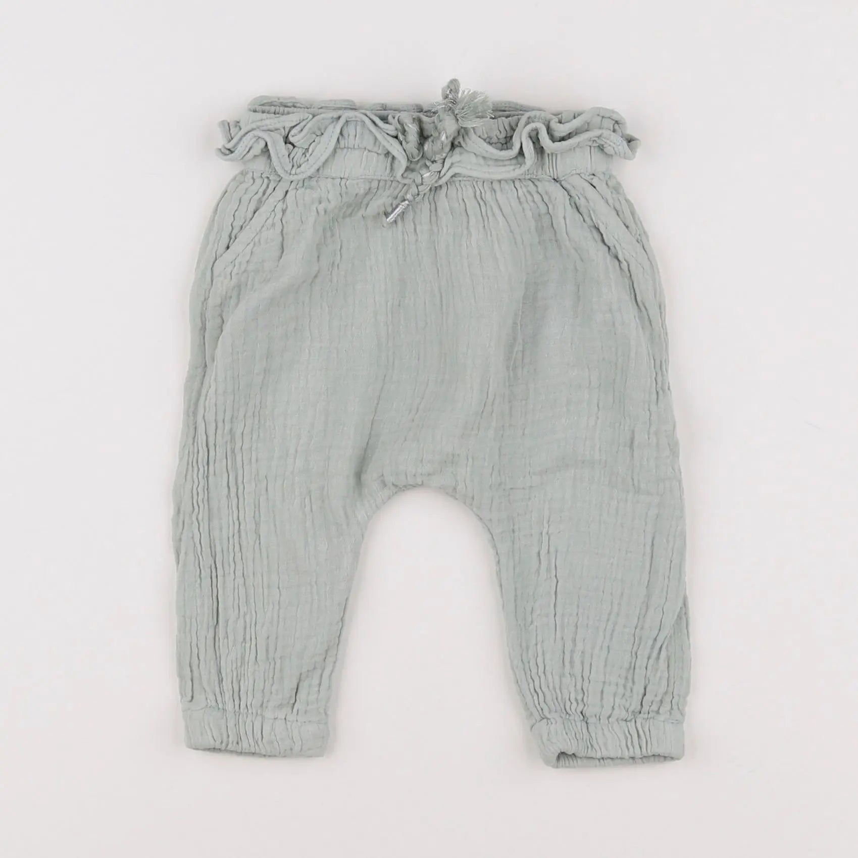 Vertbaudet - pantalon bleu - 6 mois