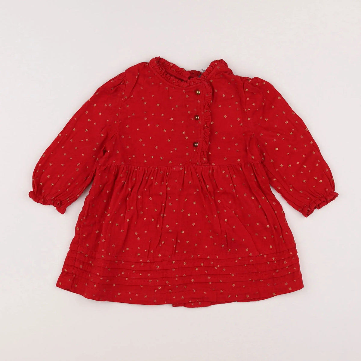 Vertbaudet - robe rouge - 12 mois
