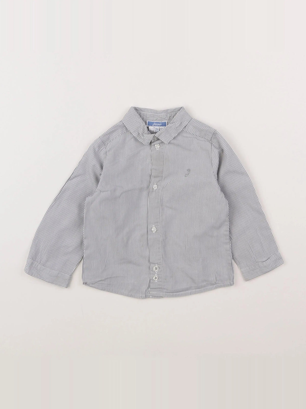 Jacadi - chemise blanc, gris - 18 mois