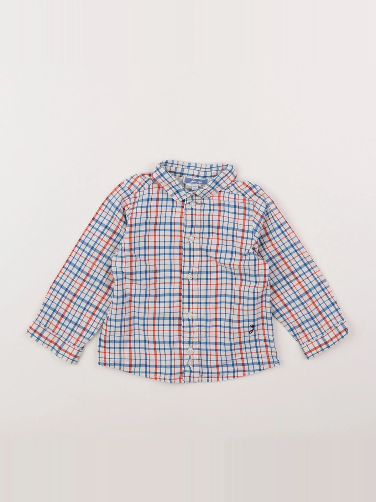 Jacadi - chemise blanc, bleu - 12 mois
