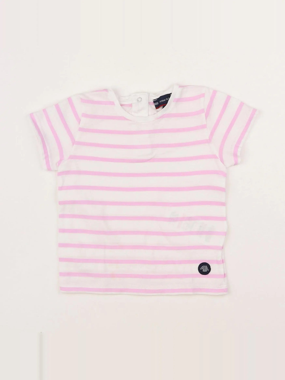 Armor Lux - tee-shirt rose - 12 mois