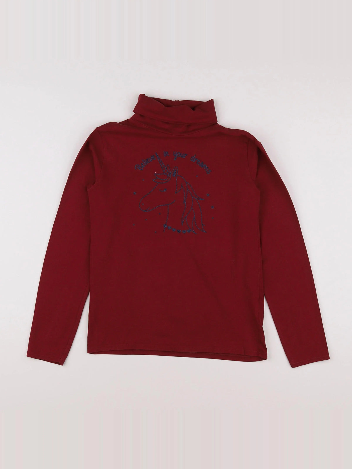 Vertbaudet - sous-pull rouge - 10 ans