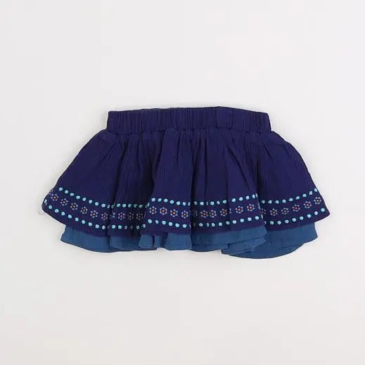 Vertbaudet - jupe bleu - 6 mois