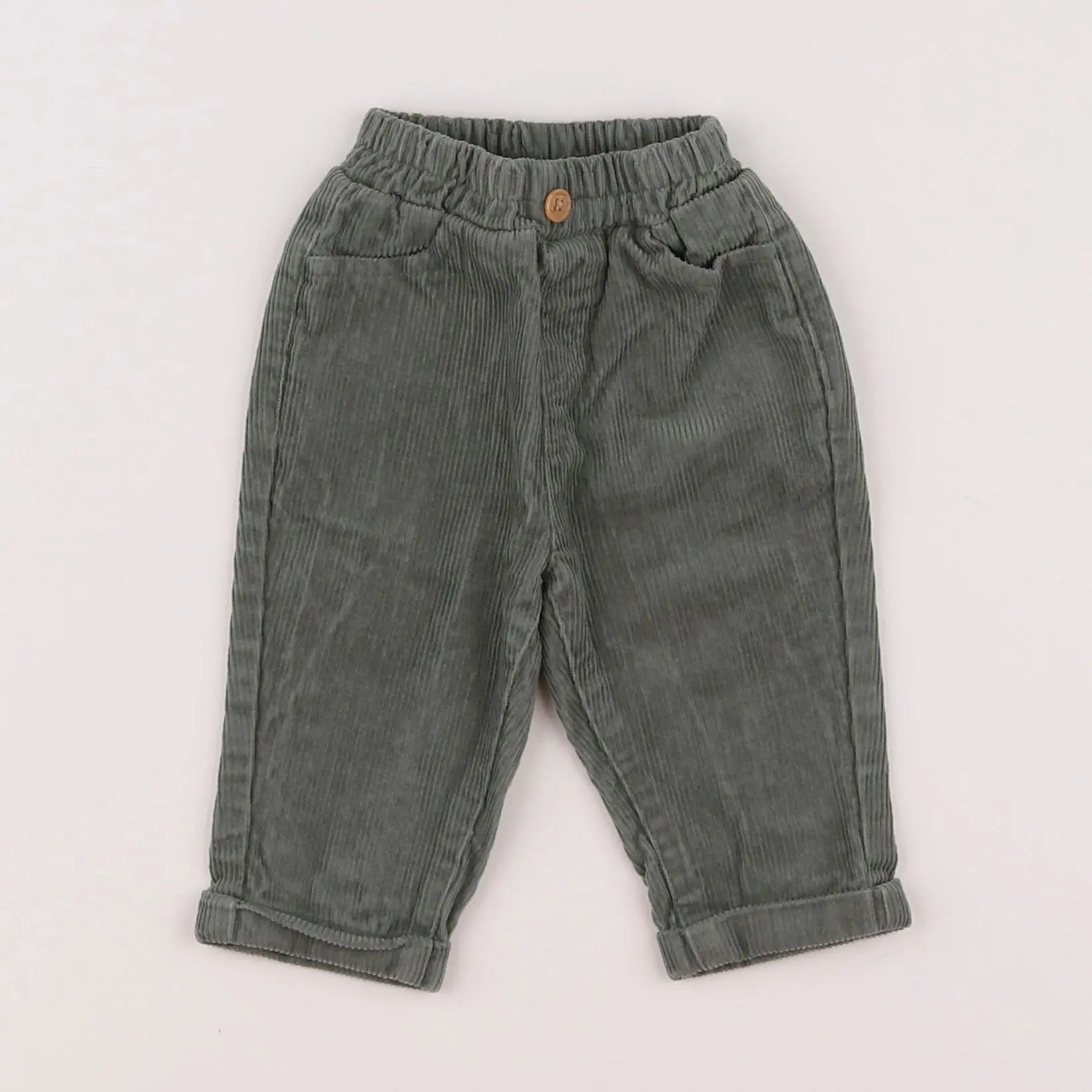 Vertbaudet - pantalon vert - 3 mois