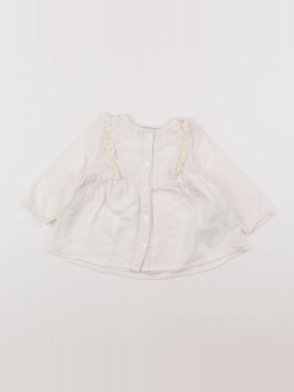 Cyrillus - blouse blanc - 6 mois