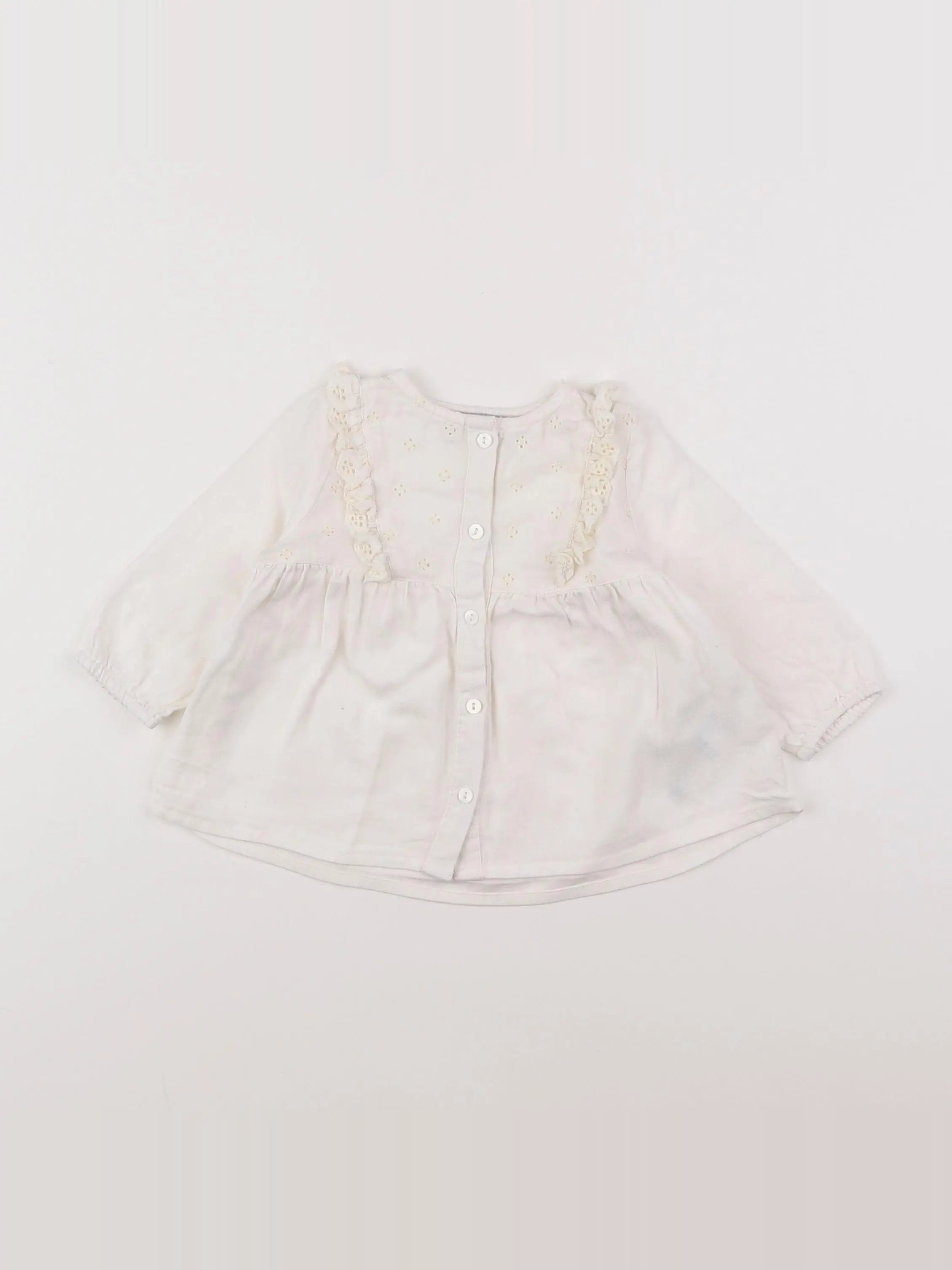 Cyrillus - blouse blanc - 6 mois