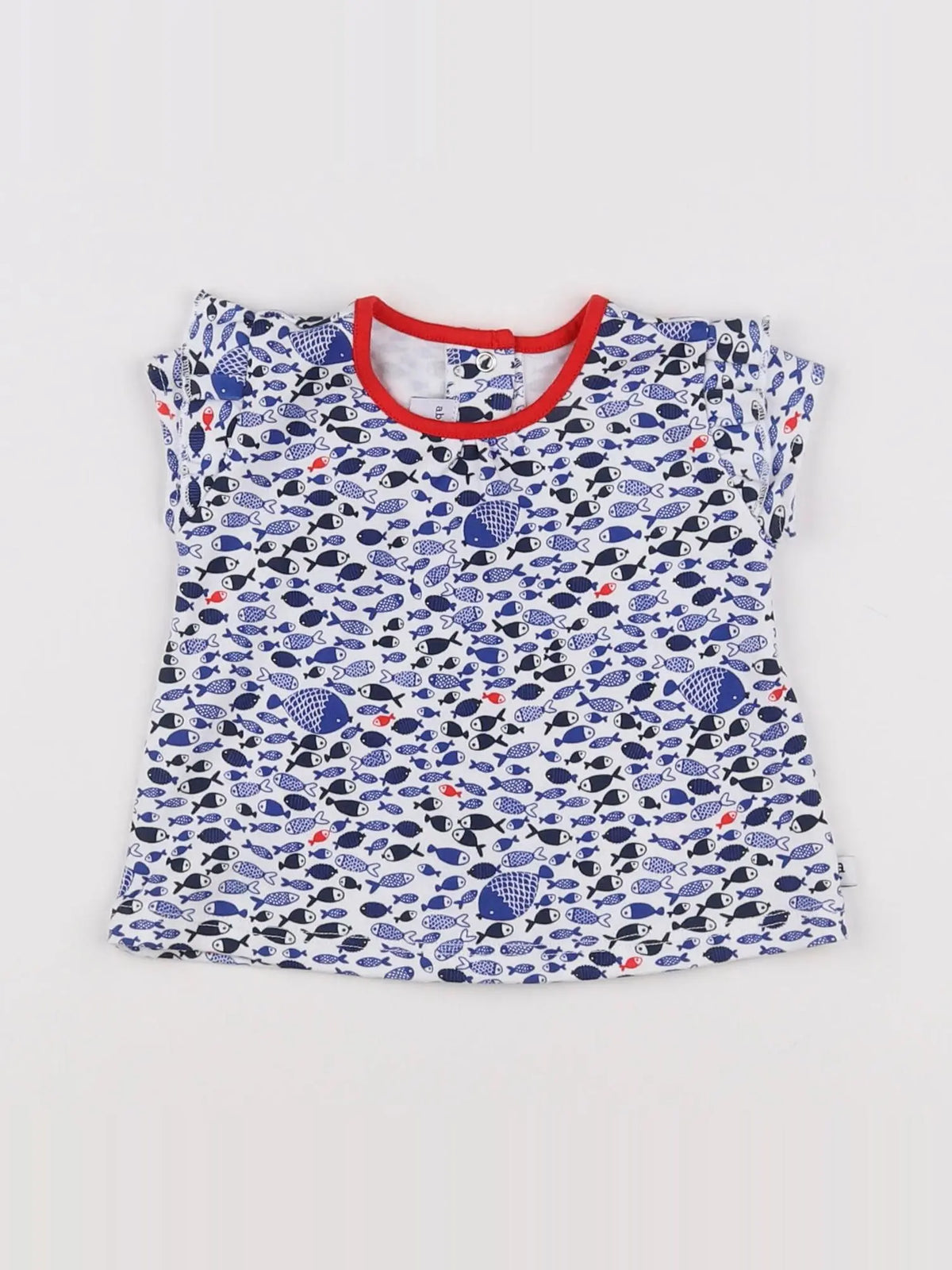 Absorba - tee-shirt blanc, bleu - 3 mois