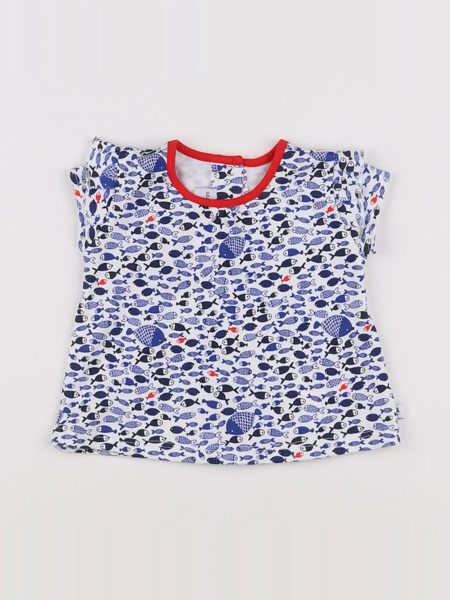 Absorba - tee-shirt blanc, bleu - 3 mois